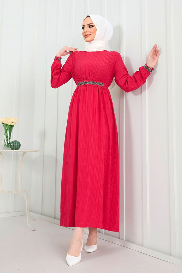 Elbise Fuşya - 22278 FUŞYA
