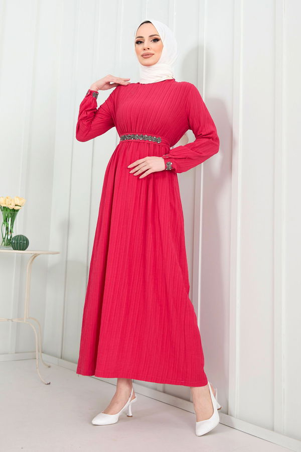 Elbise Fuşya - 22278 FUŞYA