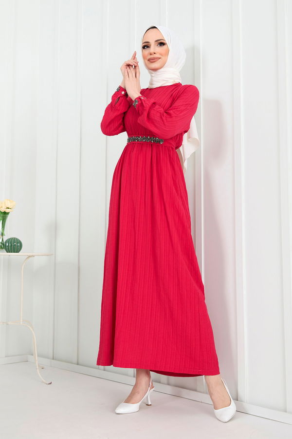 Elbise Fuşya - 22278 FUŞYA