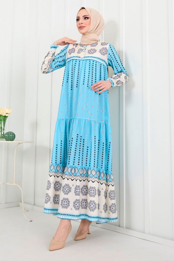 Elbise Mavi - 22289