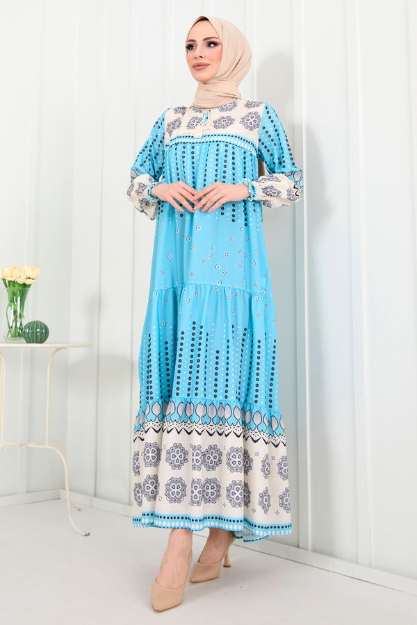 Elbise Mavi - 22289