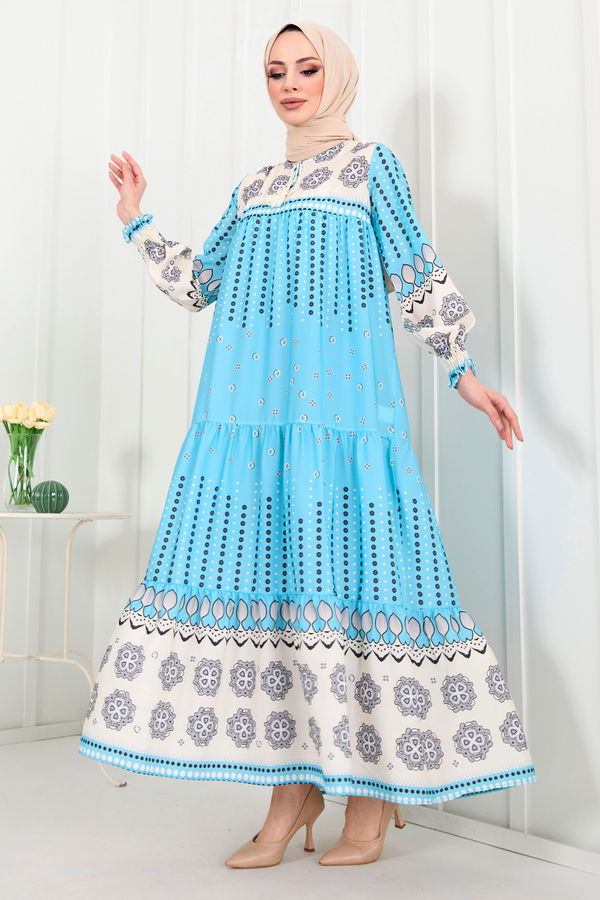 Elbise Mavi - 22289