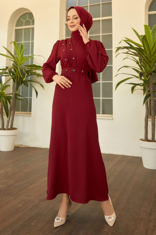 Elbise Bordo - 22294