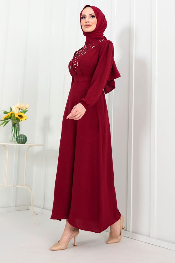 Elbise Bordo - 22304 BORDO