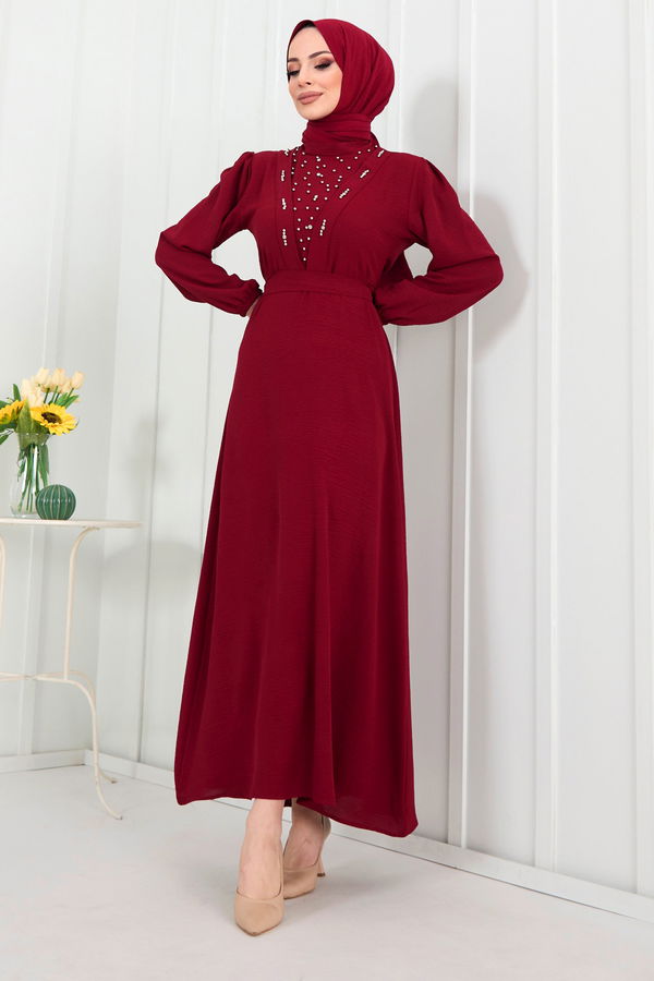 Elbise Bordo - 22304 BORDO