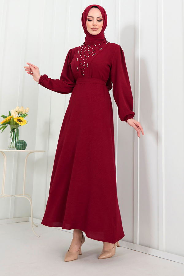 Elbise Bordo - 22304 BORDO
