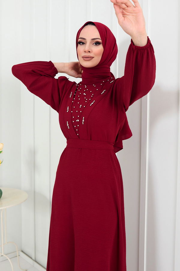Elbise Bordo - 22304 BORDO