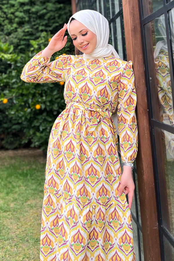 Elbise Sarı - 22362 Sarı