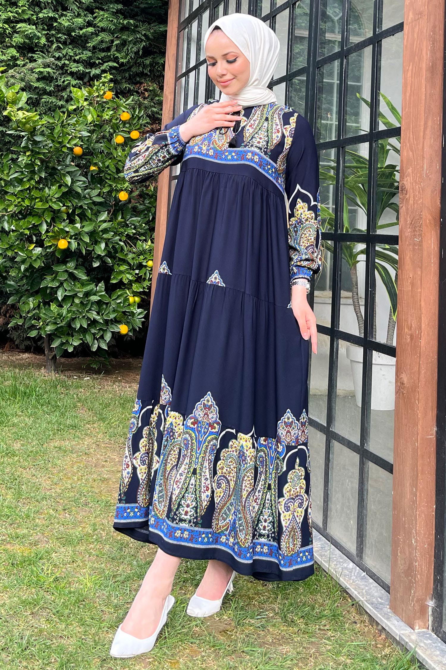 Elbise Lacivert - 22367 LACİVERT