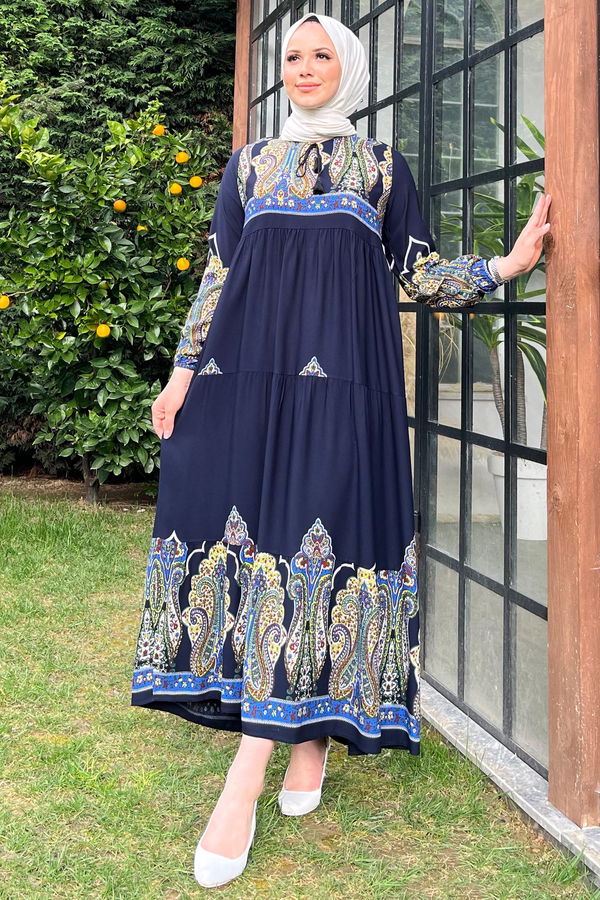 Elbise Lacivert - 22367 LACİVERT