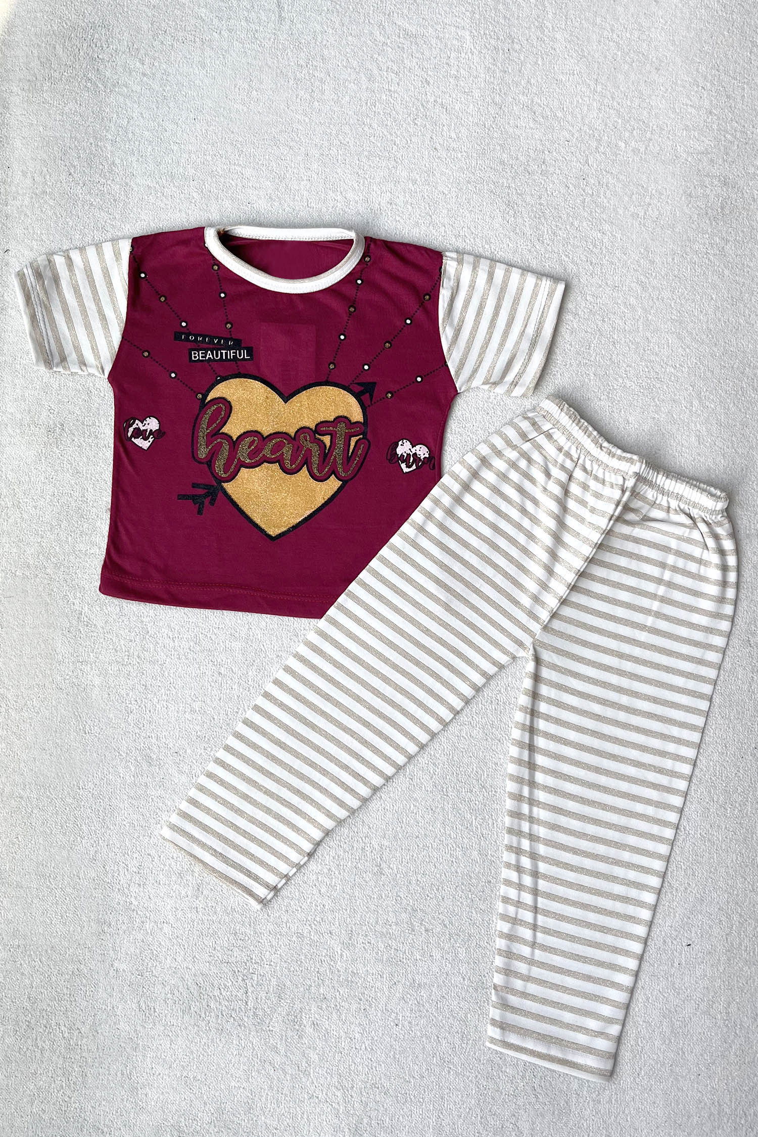 Kız Çocuk Bordo Takımı - 22332 BORDO