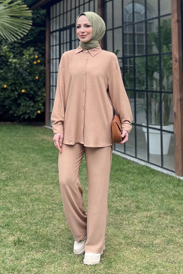 Tunik Pantolon Vizon - 11437 VİZON