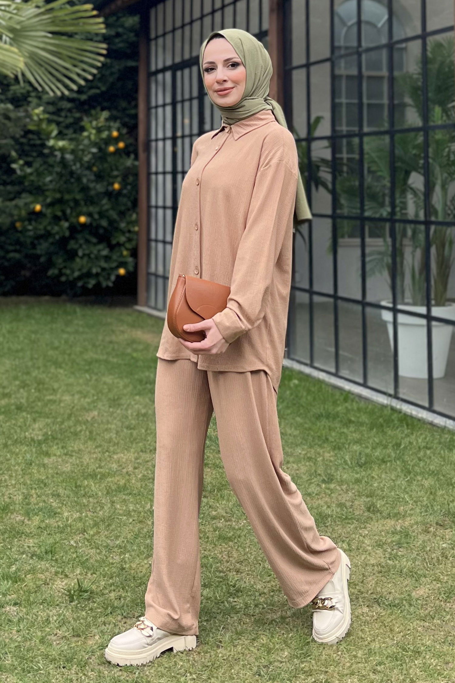 Tunik Pantolon Vizon - 11437 VİZON