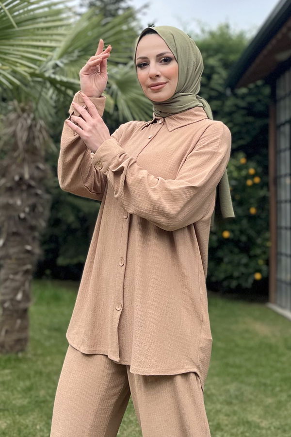 Tunik Pantolon Vizon - 11437 VİZON