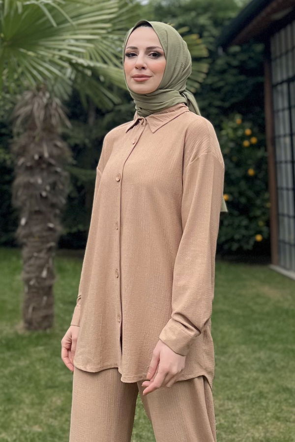Tunik Pantolon Vizon - 11437 VİZON