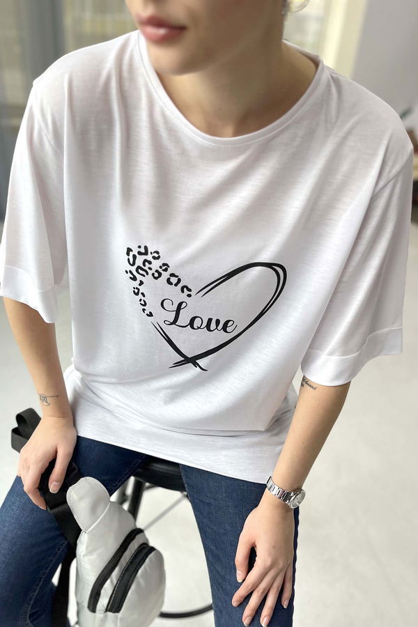 T-Shirt Beyaz - 22249
