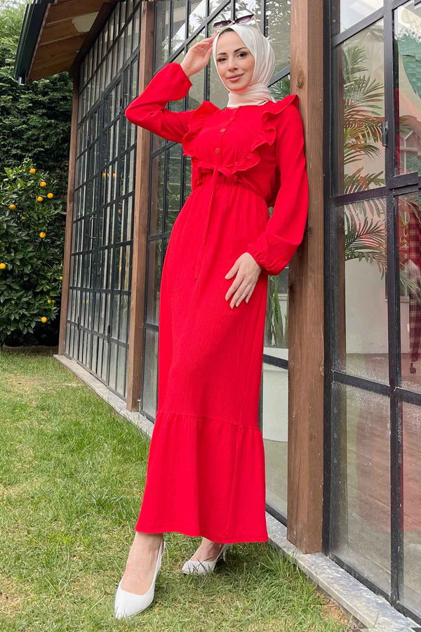 Elbise Kırmızı - 11439