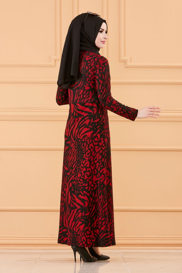 ELBISE Bordo - 8768
