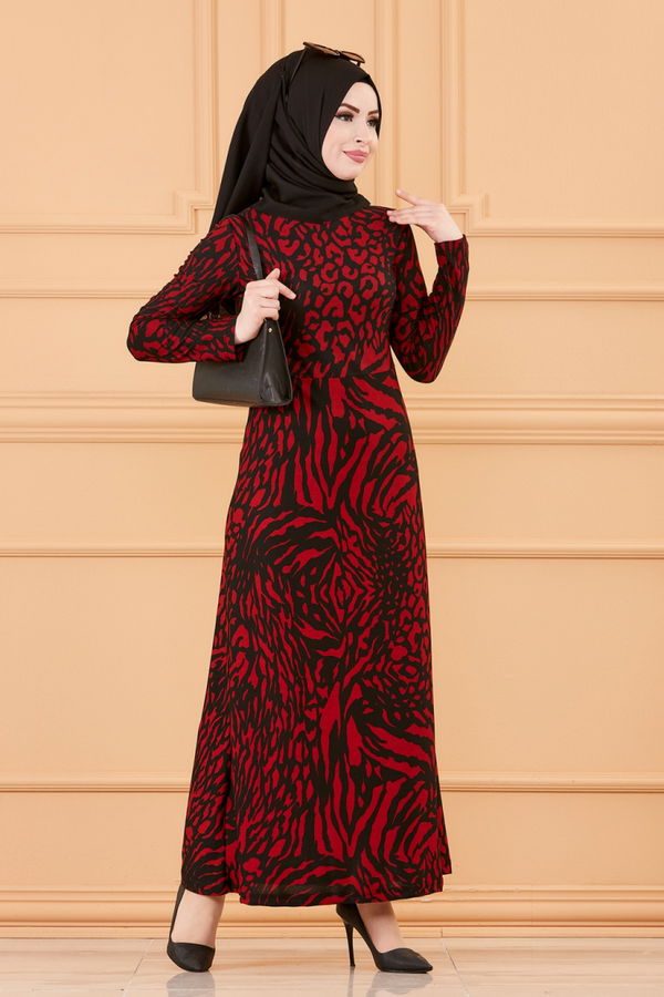 ELBISE Bordo - 8768