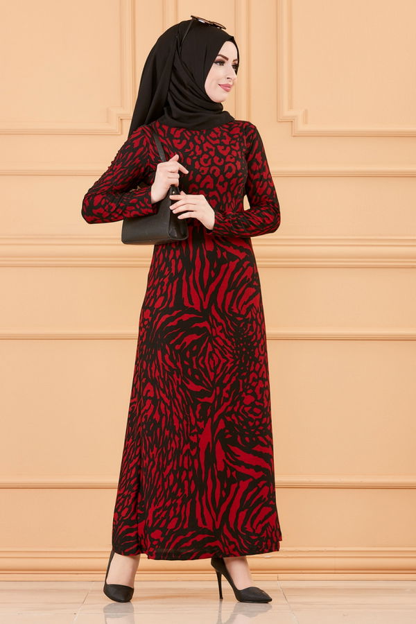 ELBISE Bordo - 8768
