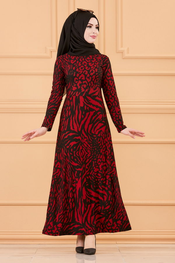 ELBISE Bordo - 8768