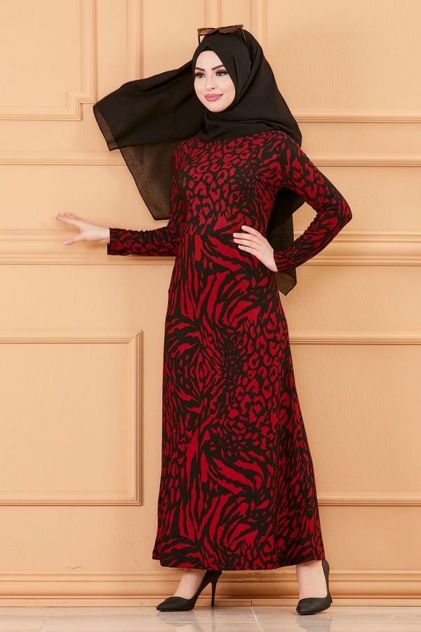 ELBISE Bordo - 8768
