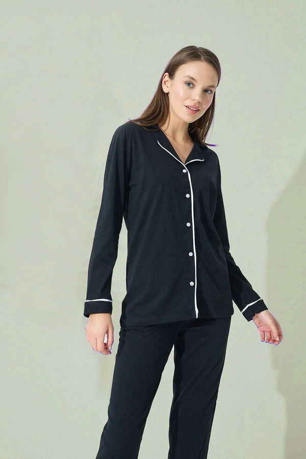 Pijama Takımı Siyah - 60001 SİYAH