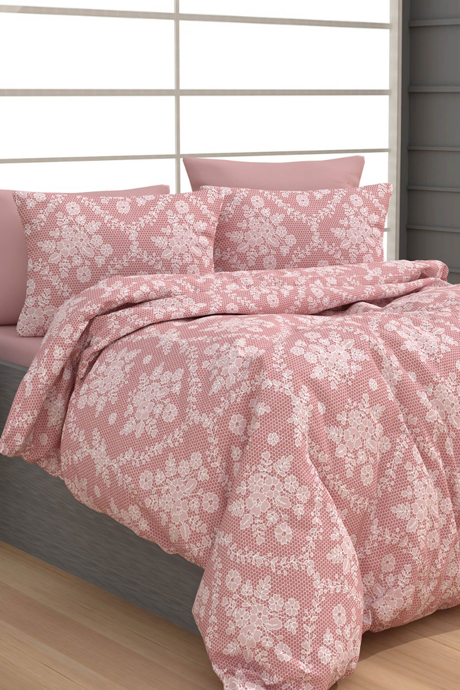 Pembe Çift Kişilik Nevresim Seti  - 60000 PEMBE