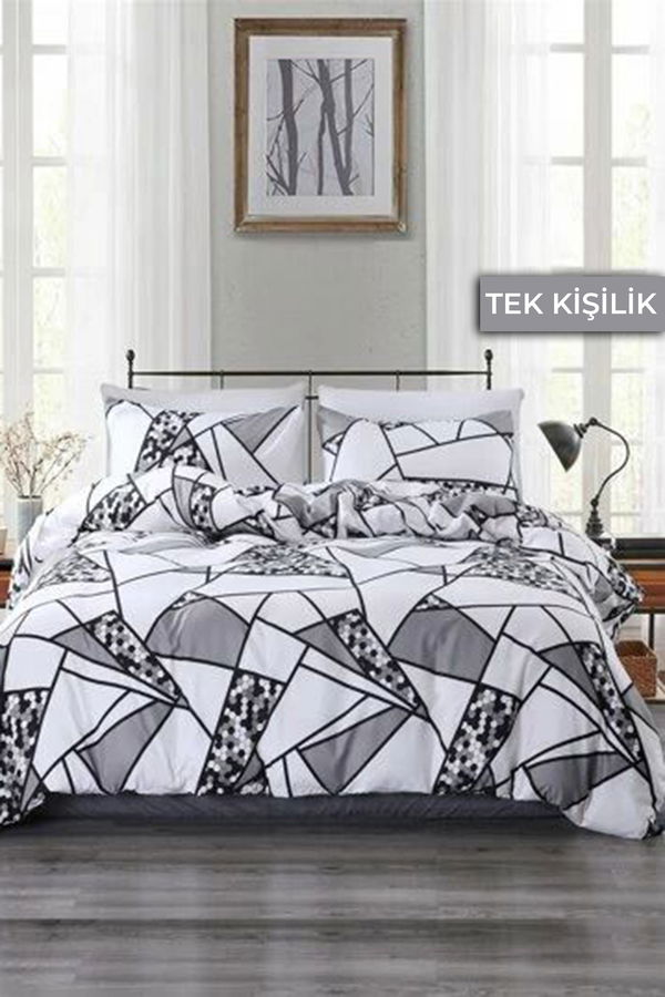 Beyaz Çift Kişilik Nevresim Seti  - 22011 BEYAZ