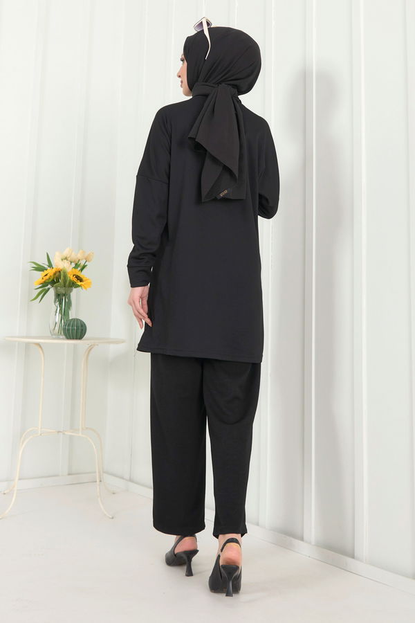 Tunik+Pantolon Siyah - 22374