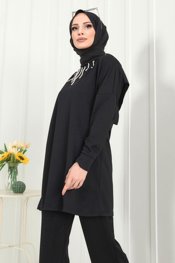 Tunik+Pantolon Siyah - 22374
