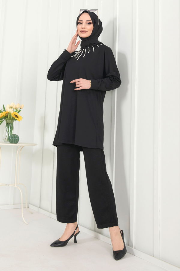 Tunik+Pantolon Siyah - 22374