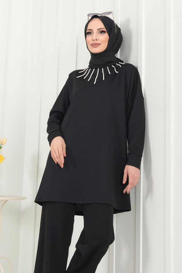 Tunik+Pantolon Siyah - 22374