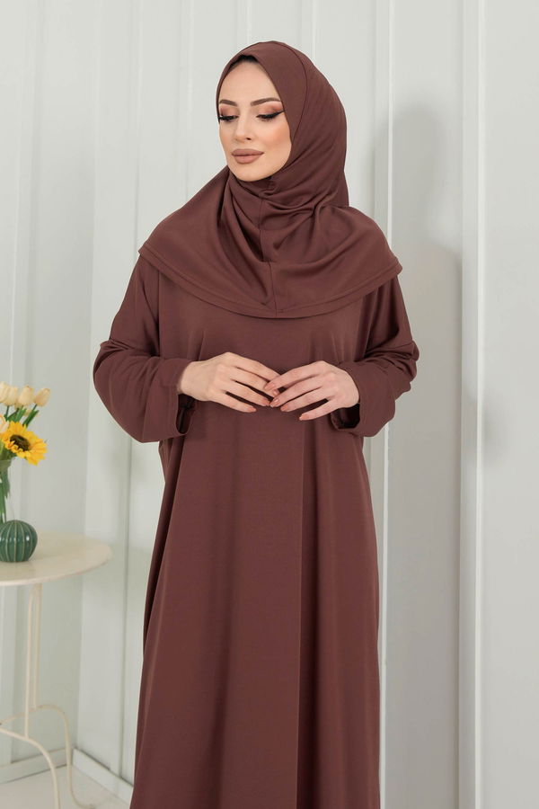 Namaz Elbisesi Kahverengi - 11519