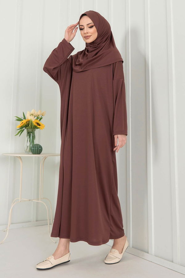 Namaz Elbisesi Kahverengi - 11519