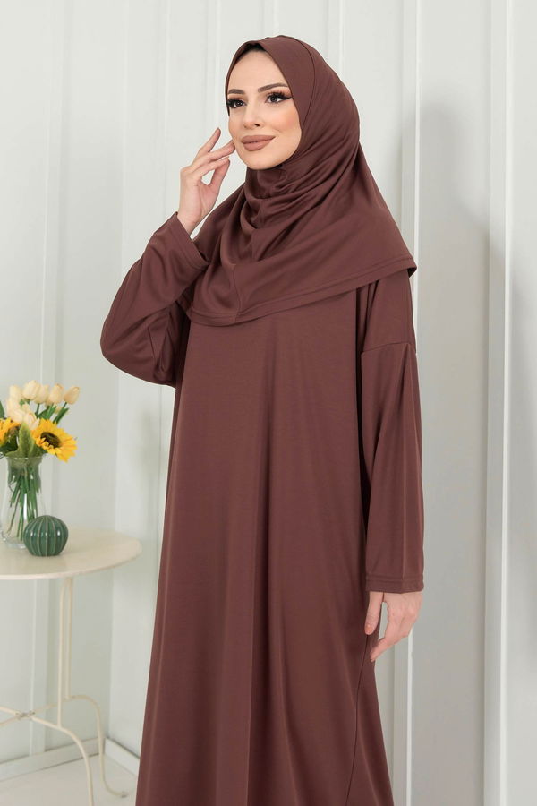 Namaz Elbisesi Kahverengi - 11519