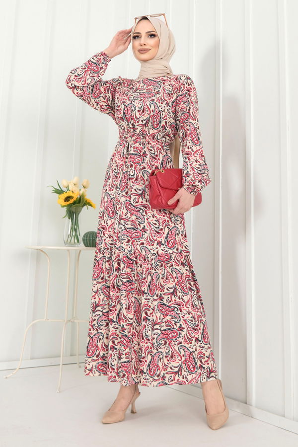 Elbise Kırmızı - 22399 Kırmızı