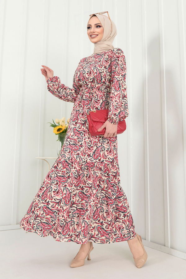 Elbise Kırmızı - 22399 Kırmızı