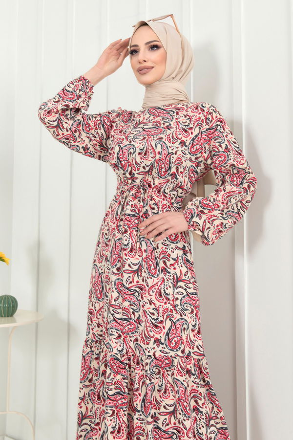 Elbise Kırmızı - 22399 Kırmızı