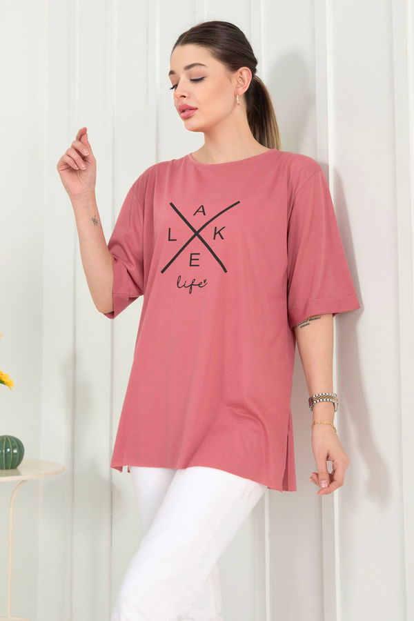 T-Shirt Pembe - 22248 PEMBE