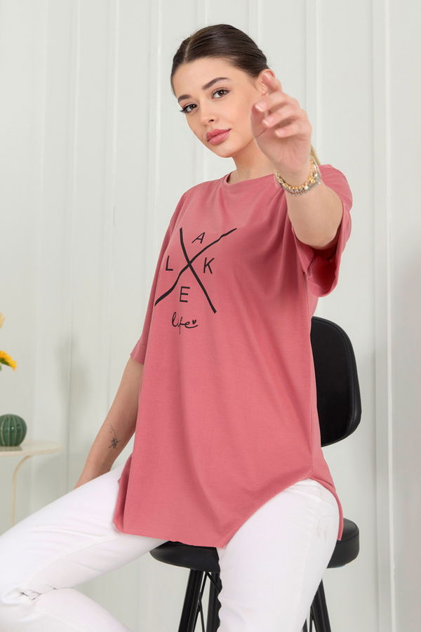 T-Shirt Pembe - 22248 PEMBE