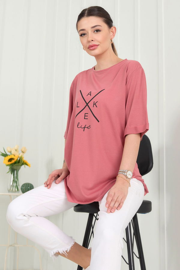 T-Shirt Pembe - 22248 PEMBE