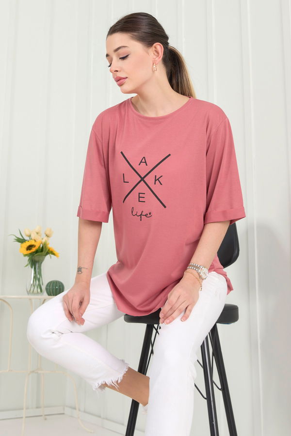 T-Shirt Pembe - 22248 PEMBE