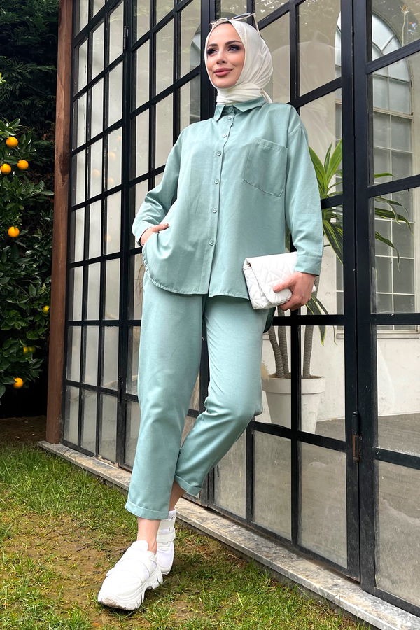 Tunik+Pantolon Yeşil - 11508