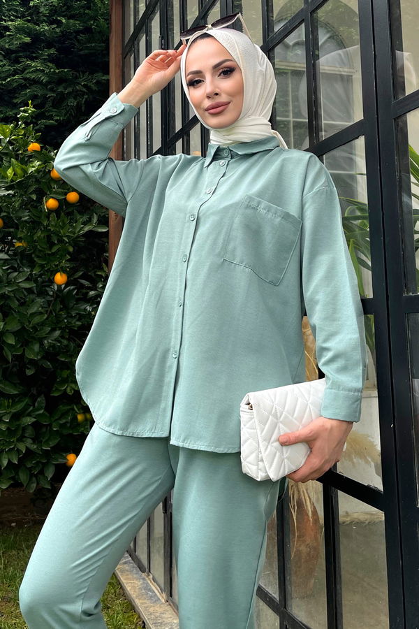 Tunik+Pantolon Yeşil - 11508