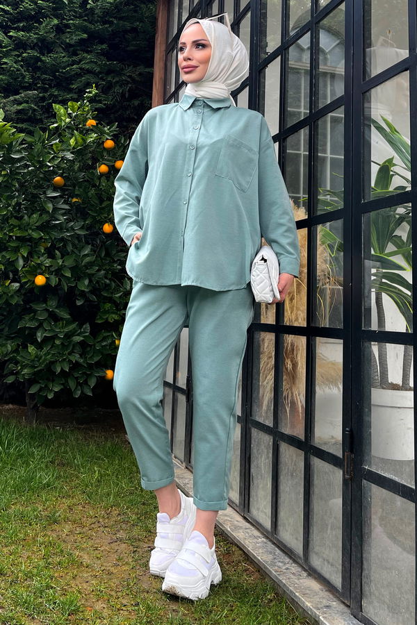 Tunik+Pantolon Yeşil - 11508
