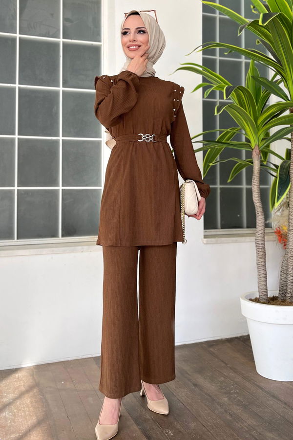 Tunik Pantolon Kahverengi - 11527