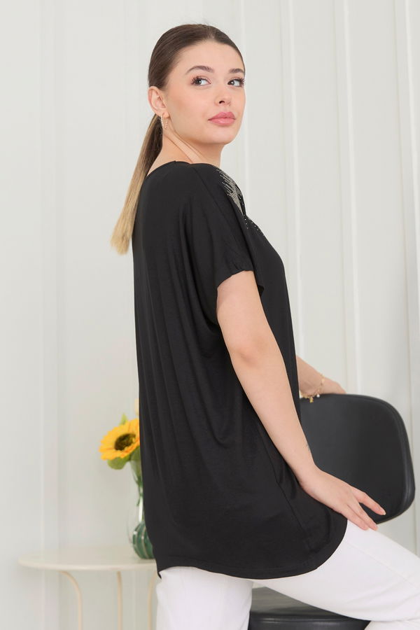 T-shirt Siyah - 22444 SİYAH