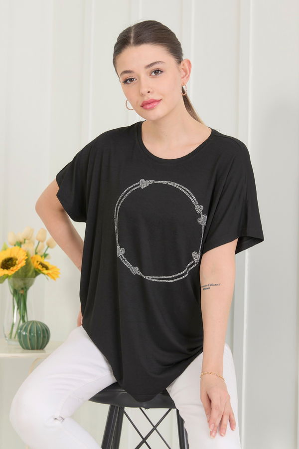 T-Shirt Siyah - 22451