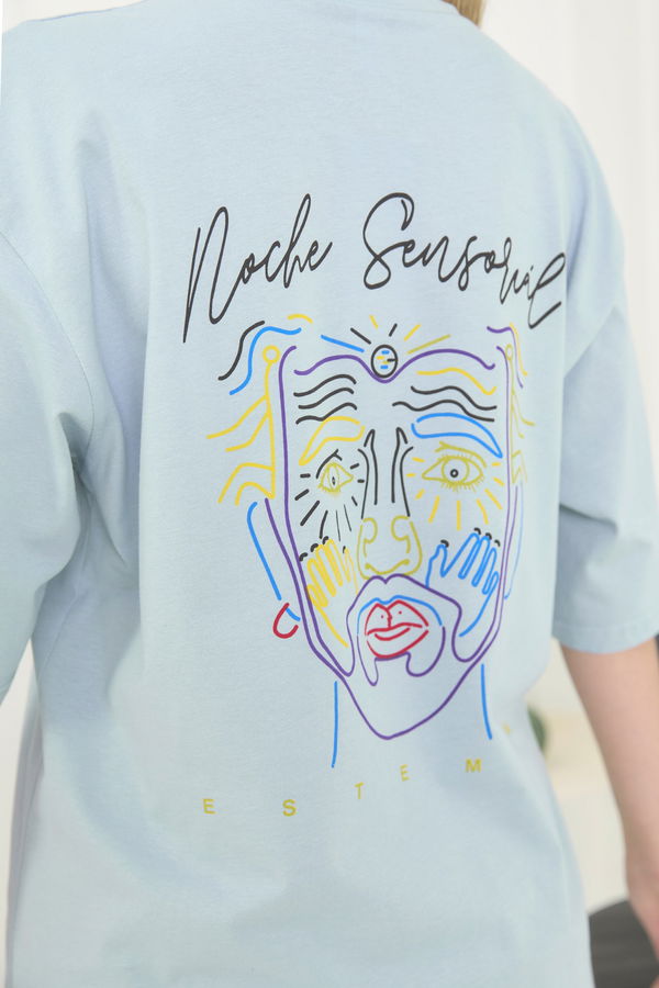 T-Shirt Mavi - 22474 MAVİ